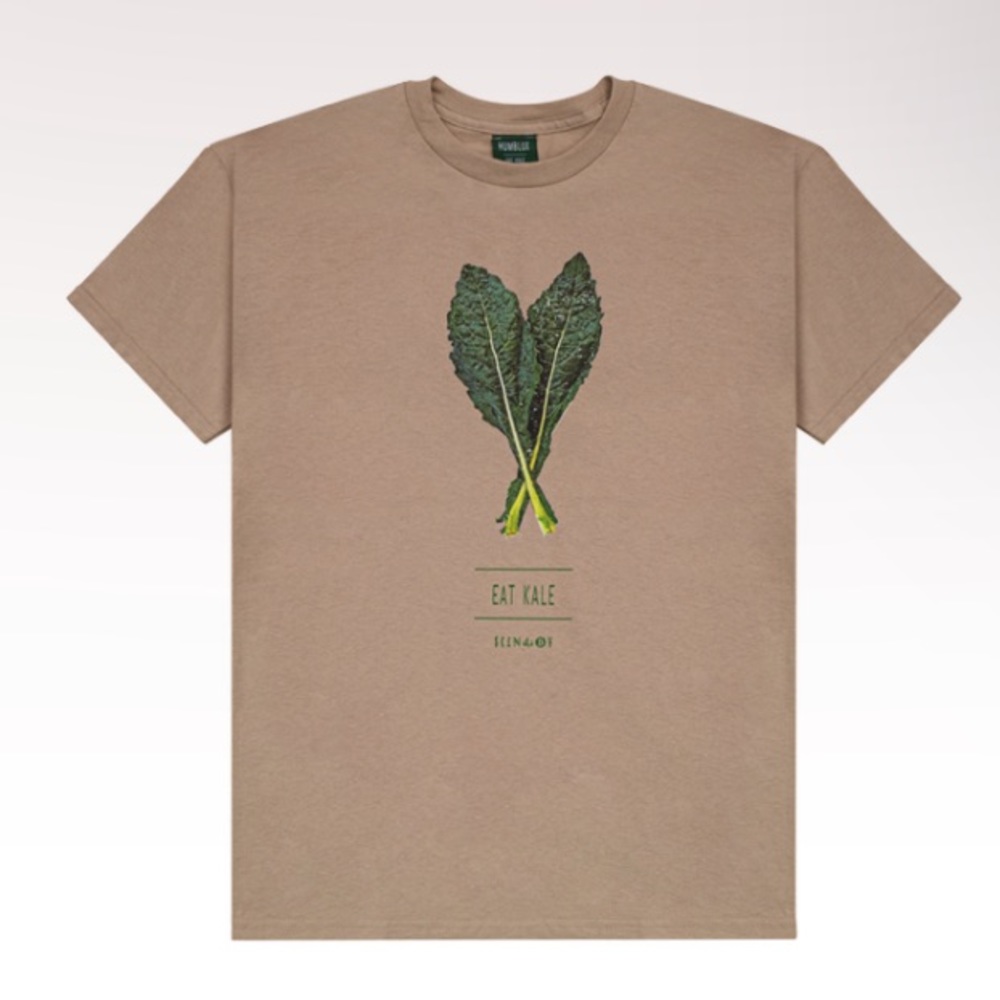 Humblux | Eat Kale Medium Unisex T-Shirt | Coffee